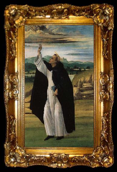 framed  Alessandro Botticelli St.Dominic, ta009-2